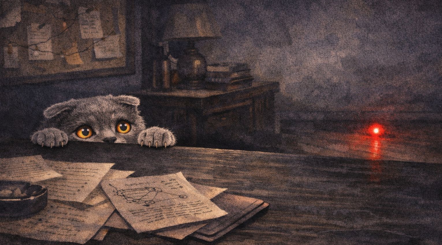 A mysterious red laser dot on a white wall