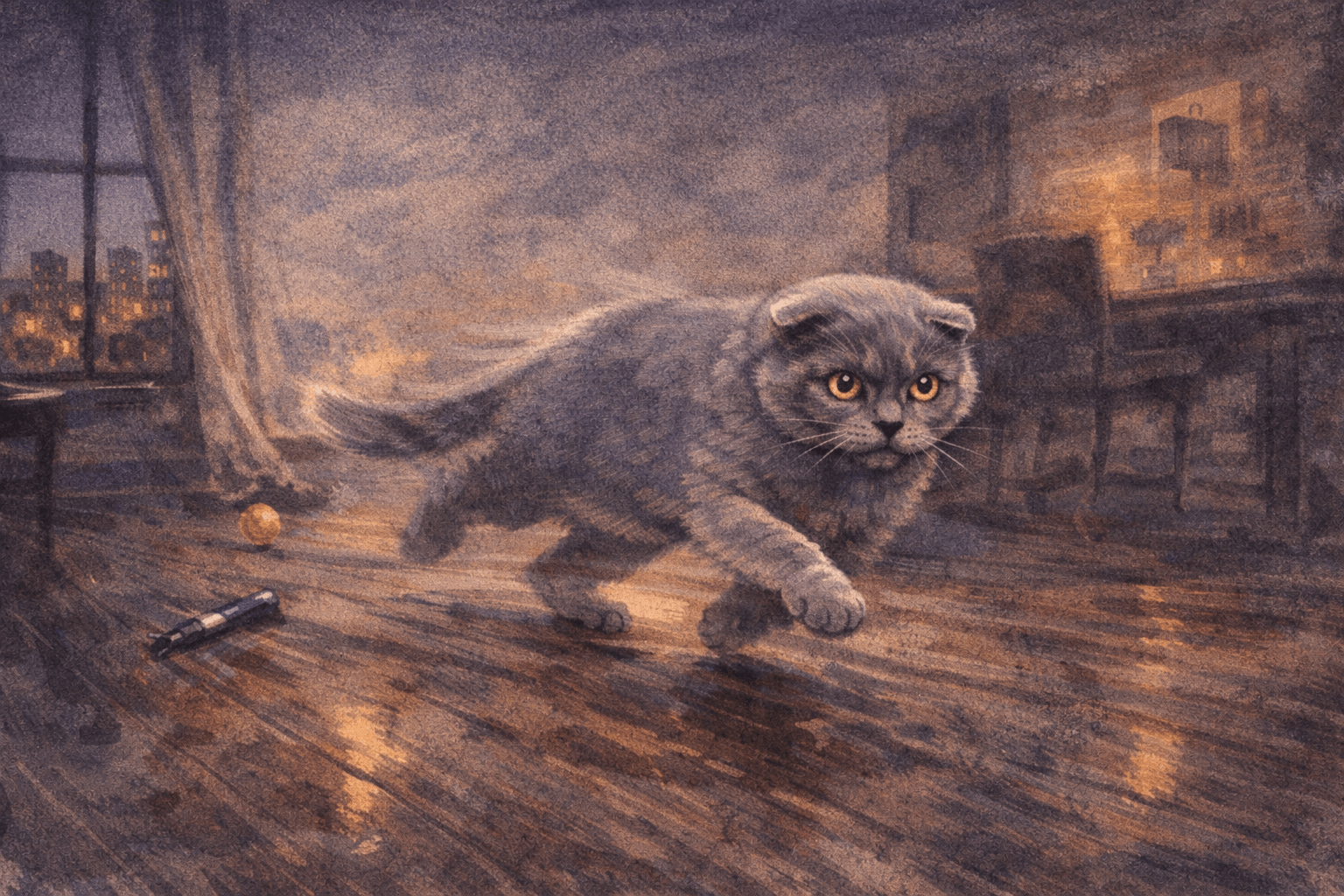 A dark apartment hallway at 3 AM